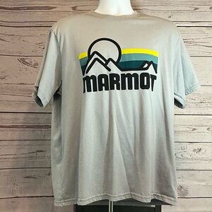 Marmot Light Gray Mountain Graphic Tee